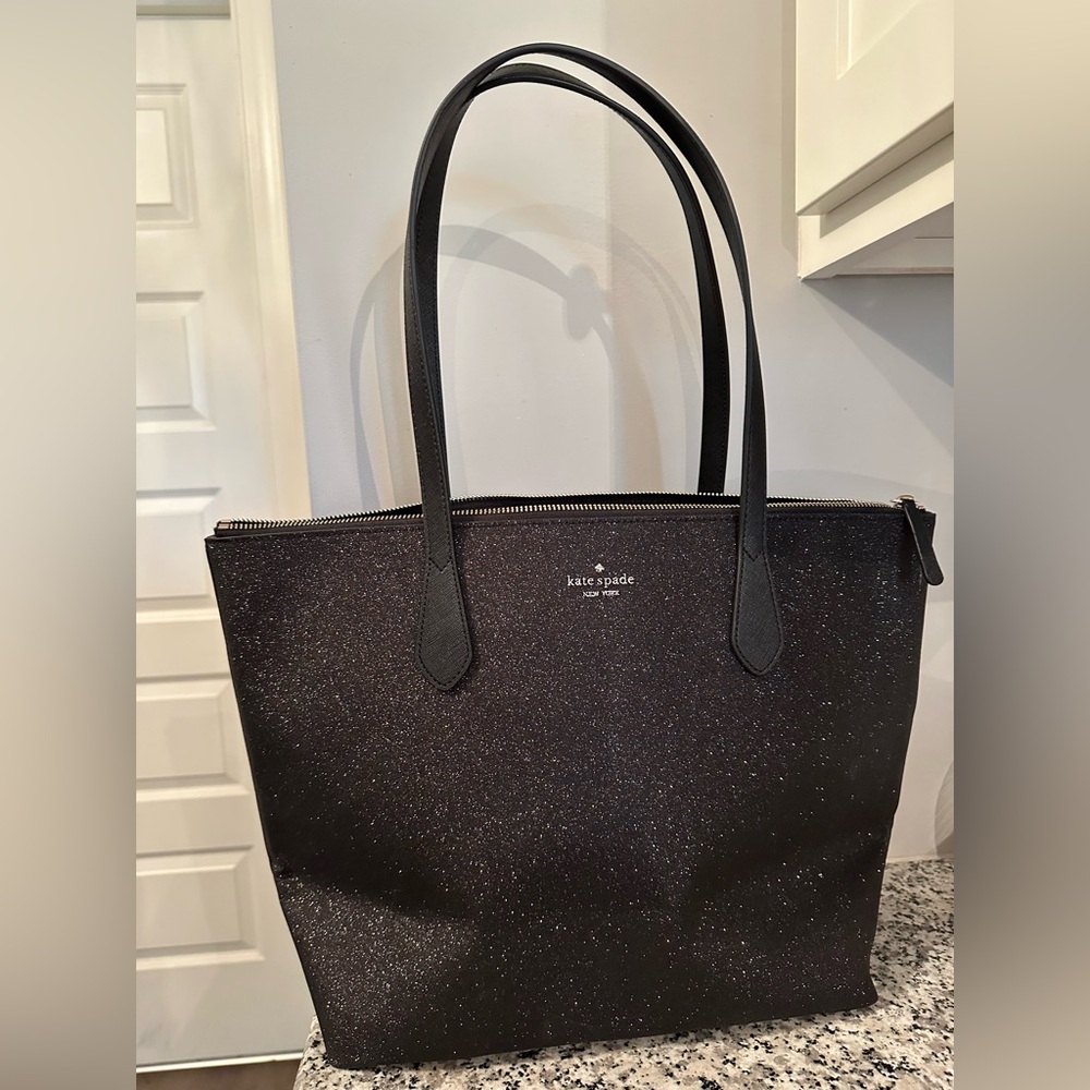NWT Kate spade sparkly large tote bag